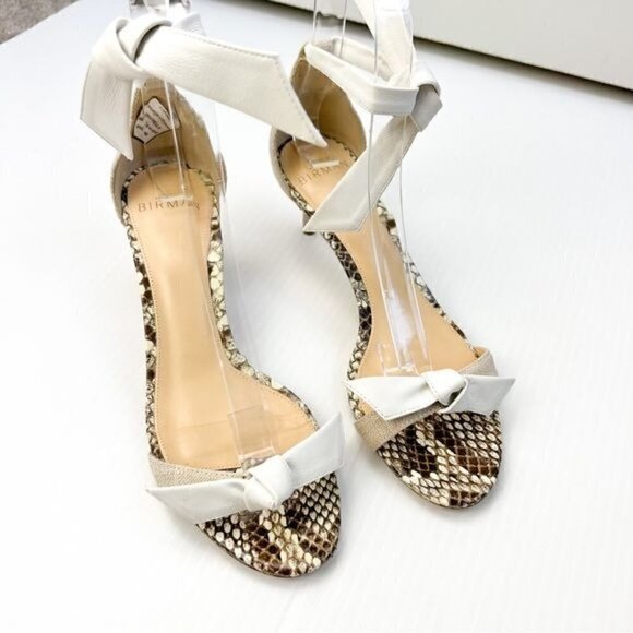 ALEXANDRE BIRMAN Sandals womens 6.5 Animal Print Leather Trim Embellishment - Picture 5 of 15